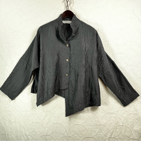 ITEMZ Chris Baumgartner Silk Black One Size Unstructured Pajamas 2pc loungewear - Picture 5 of 16